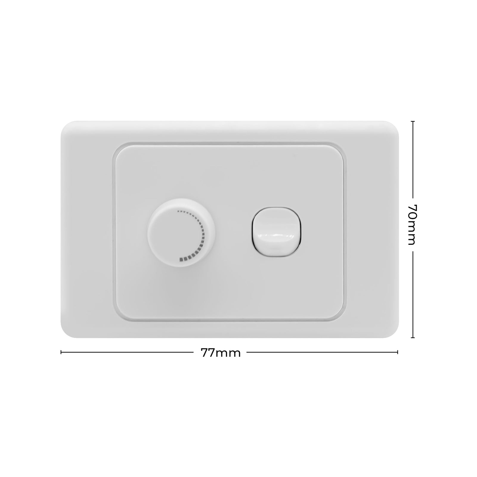 DETA 1 Gang 200W 240V Universal Electronic Dimmer Wall Switch 6132B