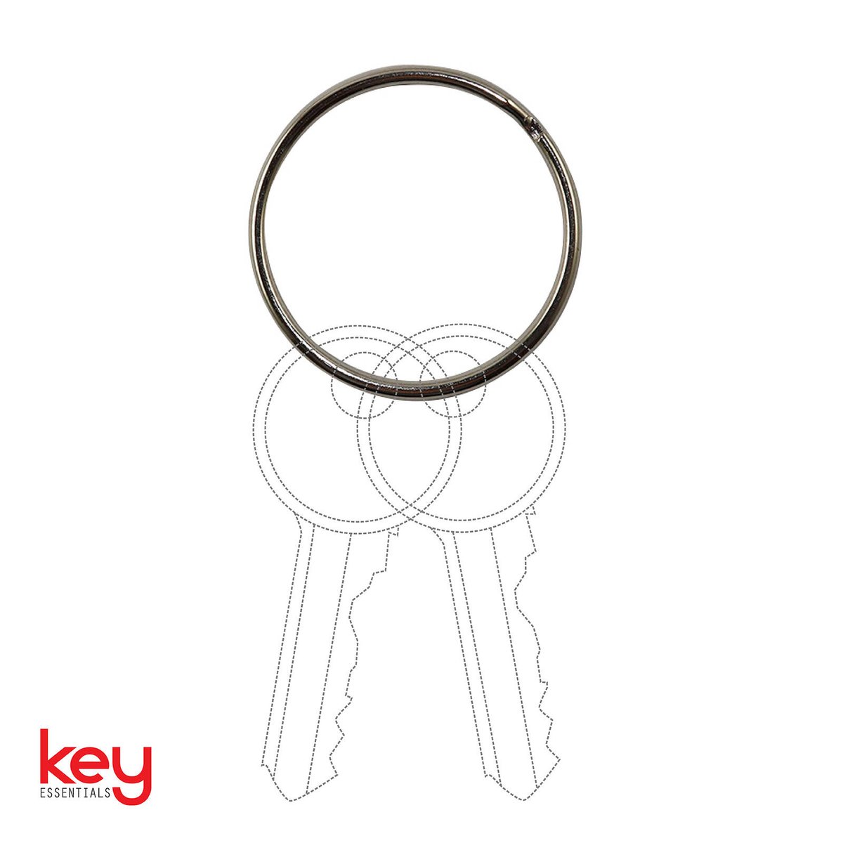 Key Essentials Split Rings - 38mm - Steel - Easy To Use - 5 Pack - SuperSaverAU - view 3