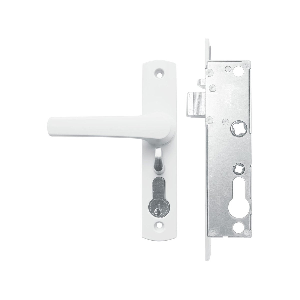 Rolltrak Hinged Screen Door Lock - 50mm - Alloy - Keyed - SuperSaverAU - view 2