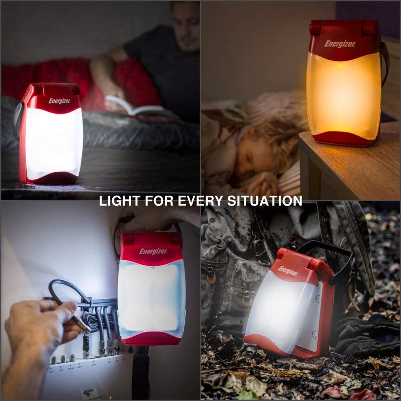 Energizer 500 Lumen Folding LED Lantern Red Water Resistant FL457