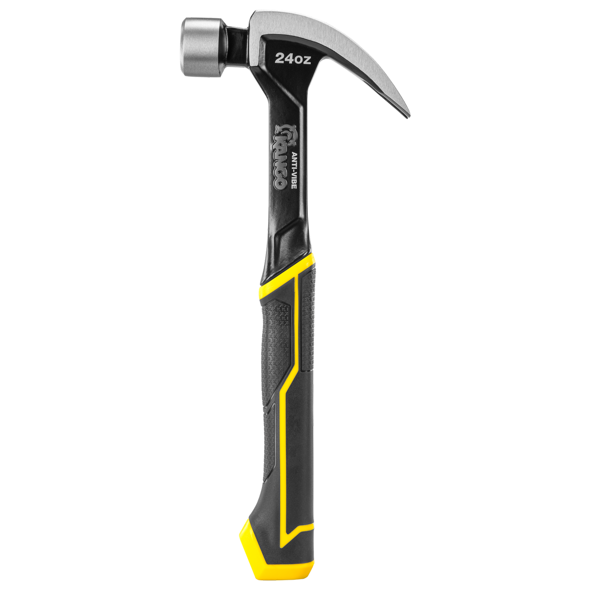 Kango 24oz Anti-Vibe Steel Claw Hammer, Fixed Head