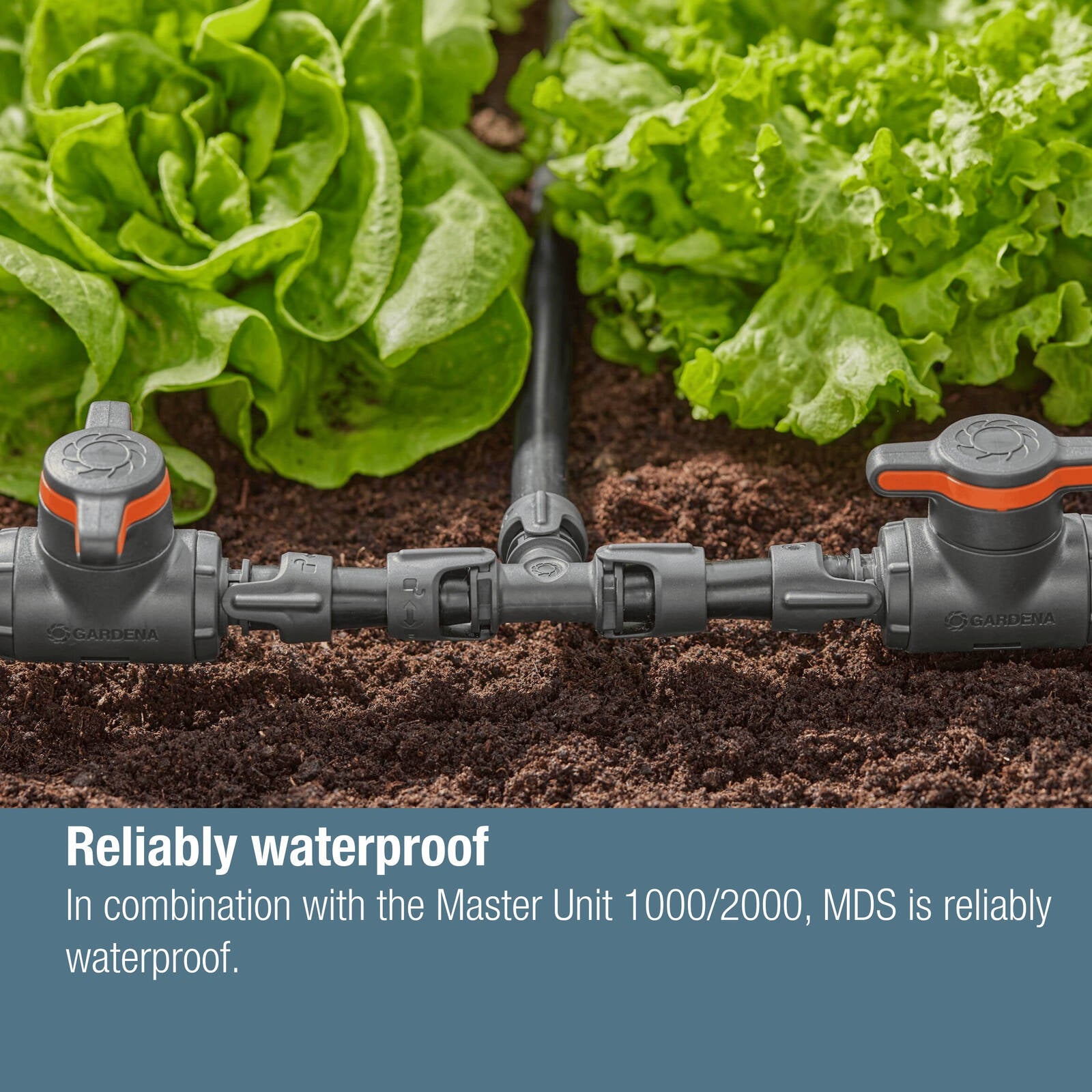GARDENA 13mm Micro Irrigation Shut-Off / Regulation Valve Black High-Impact Plastic