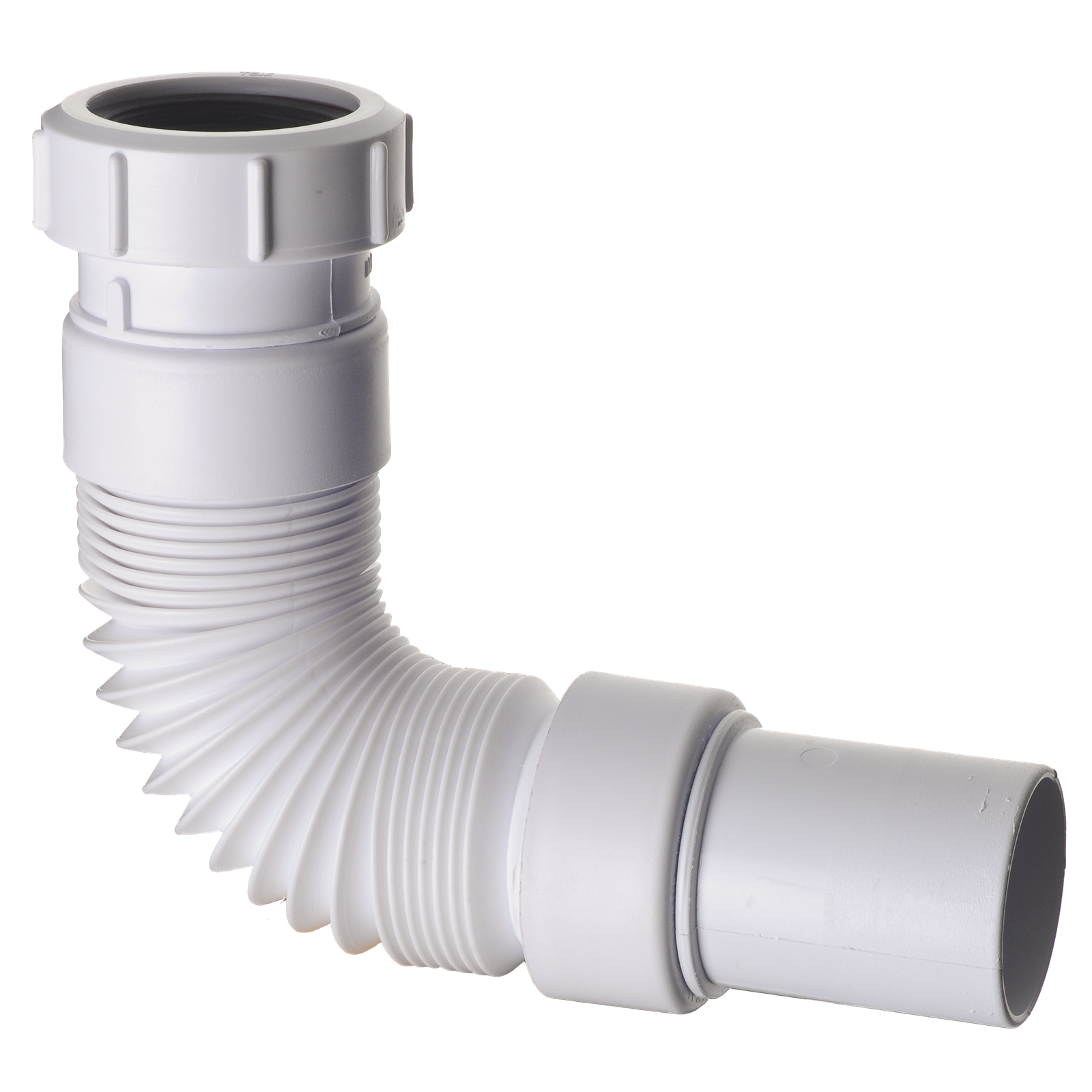 Abey 50mm Adjustable PVC Connector Waste Trap, White Universal Compression Fitting