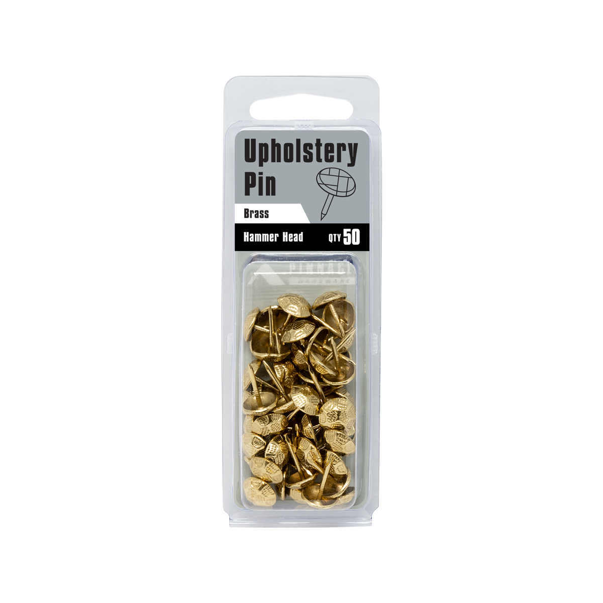 Pinnacle Brass Hammer Head Upholstery Nails 50 Pack - 40mm Brass - Easy Use - SuperSaverAU - view 2