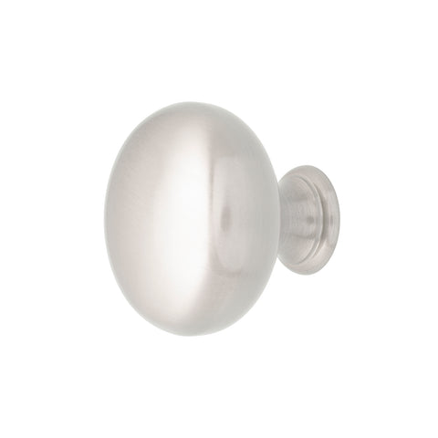 Prestige 38mm Brushed Nickel Round Knob - Zinc Alloy