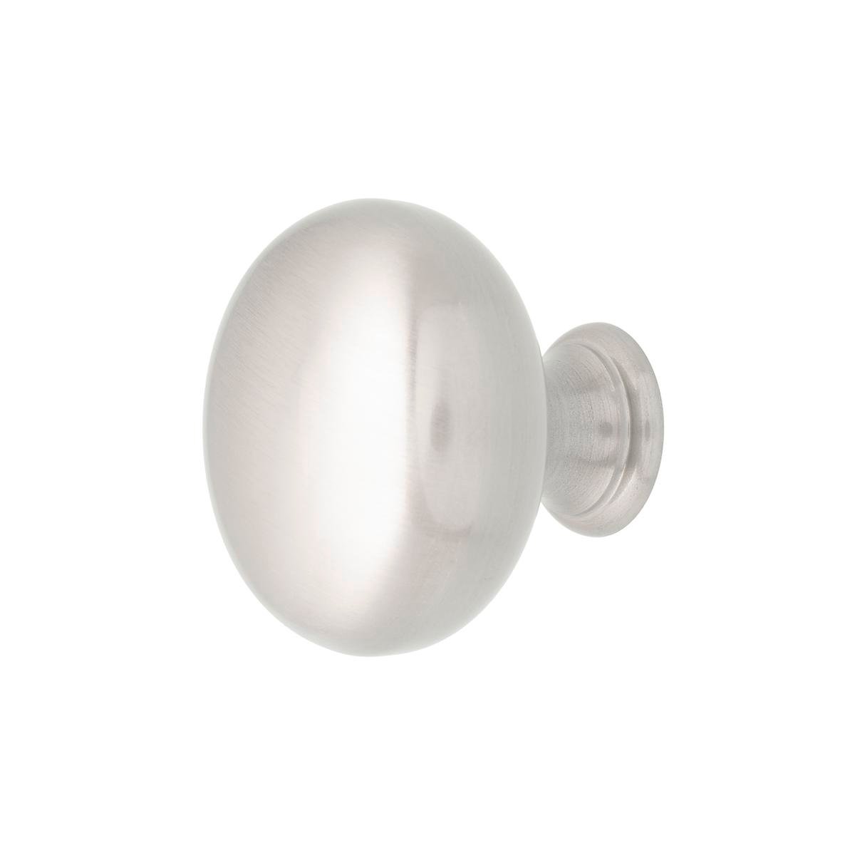 Prestige 38mm Brushed Nickel Round Knob - Zinc Alloy
