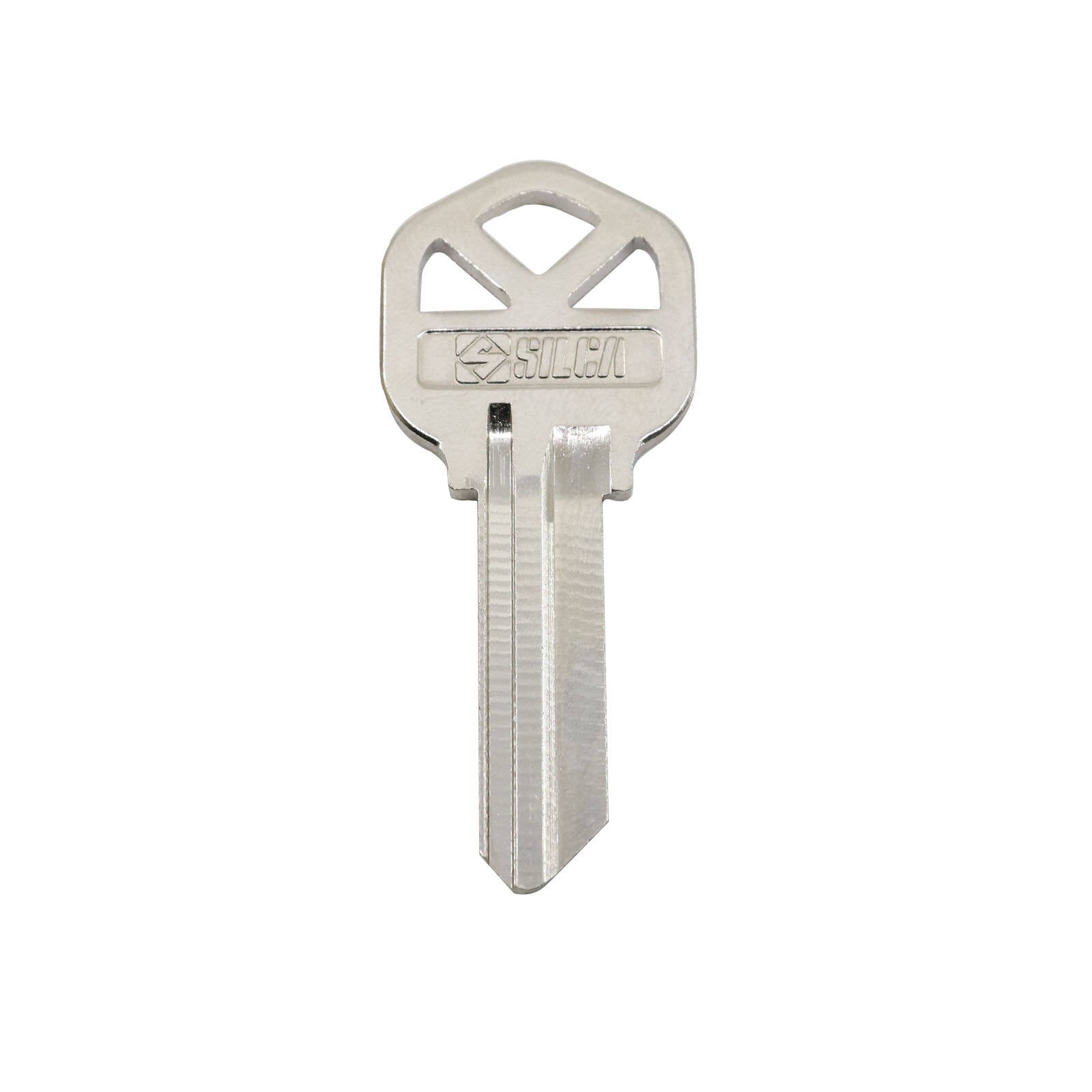 EHI KS1 53mm Silver Blank Key, Nickel Plated Brass