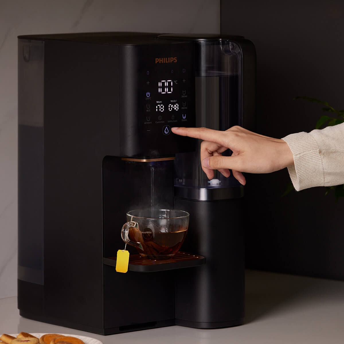 Philips RO Mineral Boiling to Ambient Water Station - Aquaporin Inside, 2100W, Black - ADD6920BK