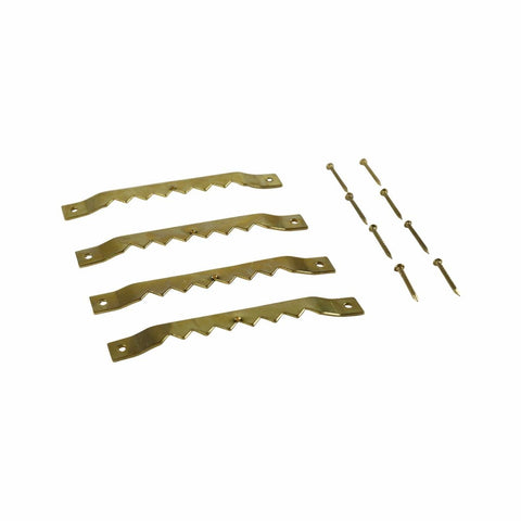 Everhang Brass Plated Steel Picture Hanging Frame Claw - 4 Pack