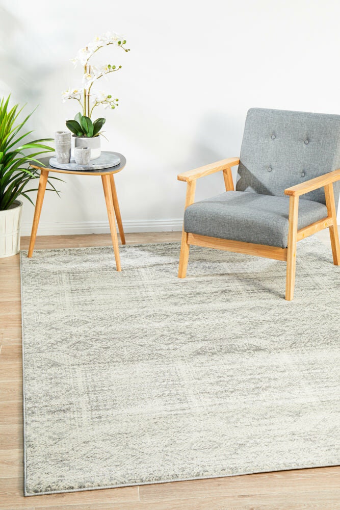 Rug Culture Mirage medium silver rug 230x160cm - 100% polypropylene pile, power loomed - MIR351SIL230X160