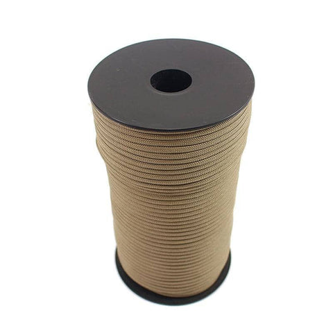 550 Paracord, 9 Strand Core, 100 m Roll - Khaki