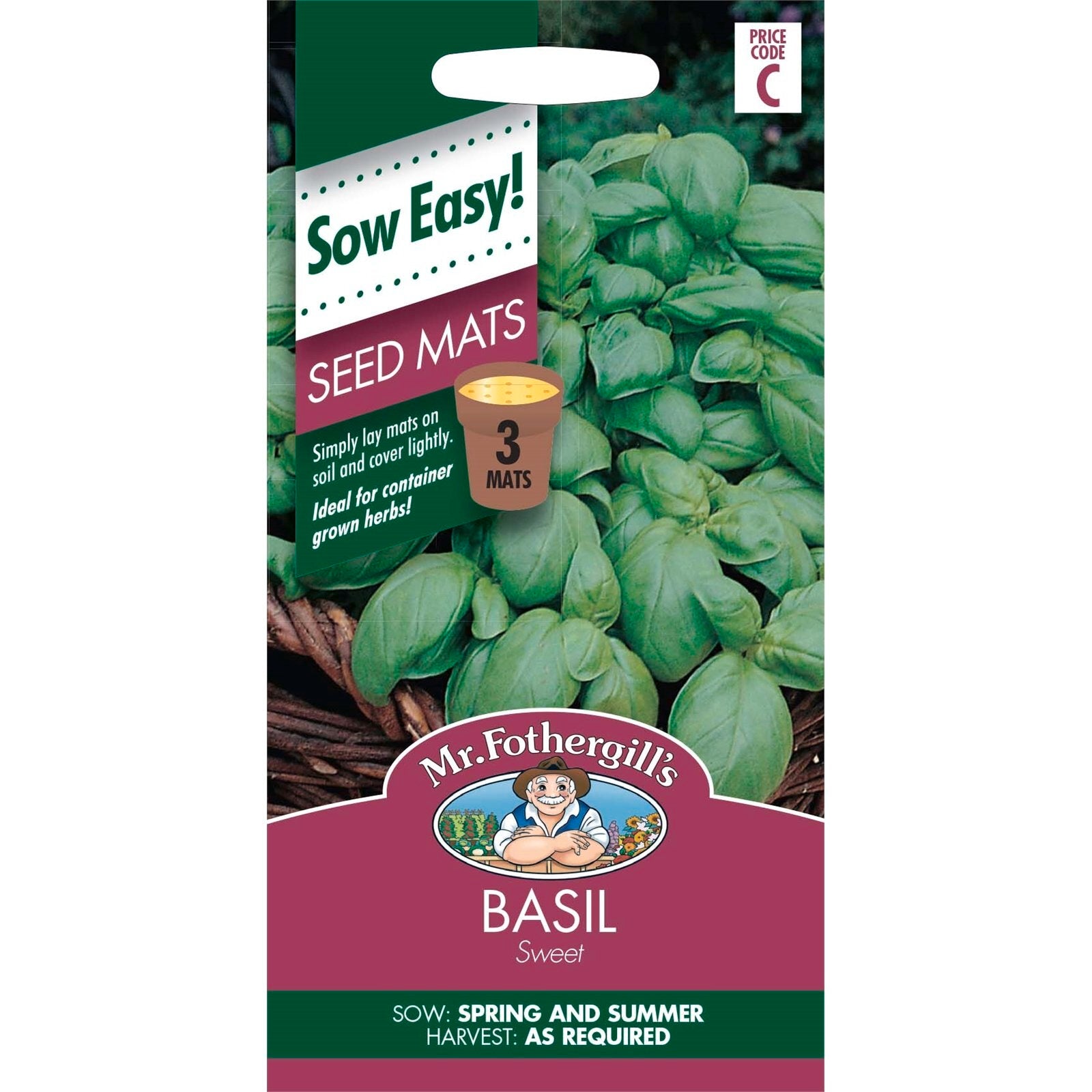 Mr Fothergill's Basil Seed Mat 75 x 145mm