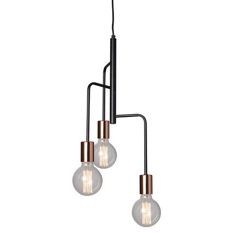 Home Design Deco 3 Light Pendant Metal E27 Indoor