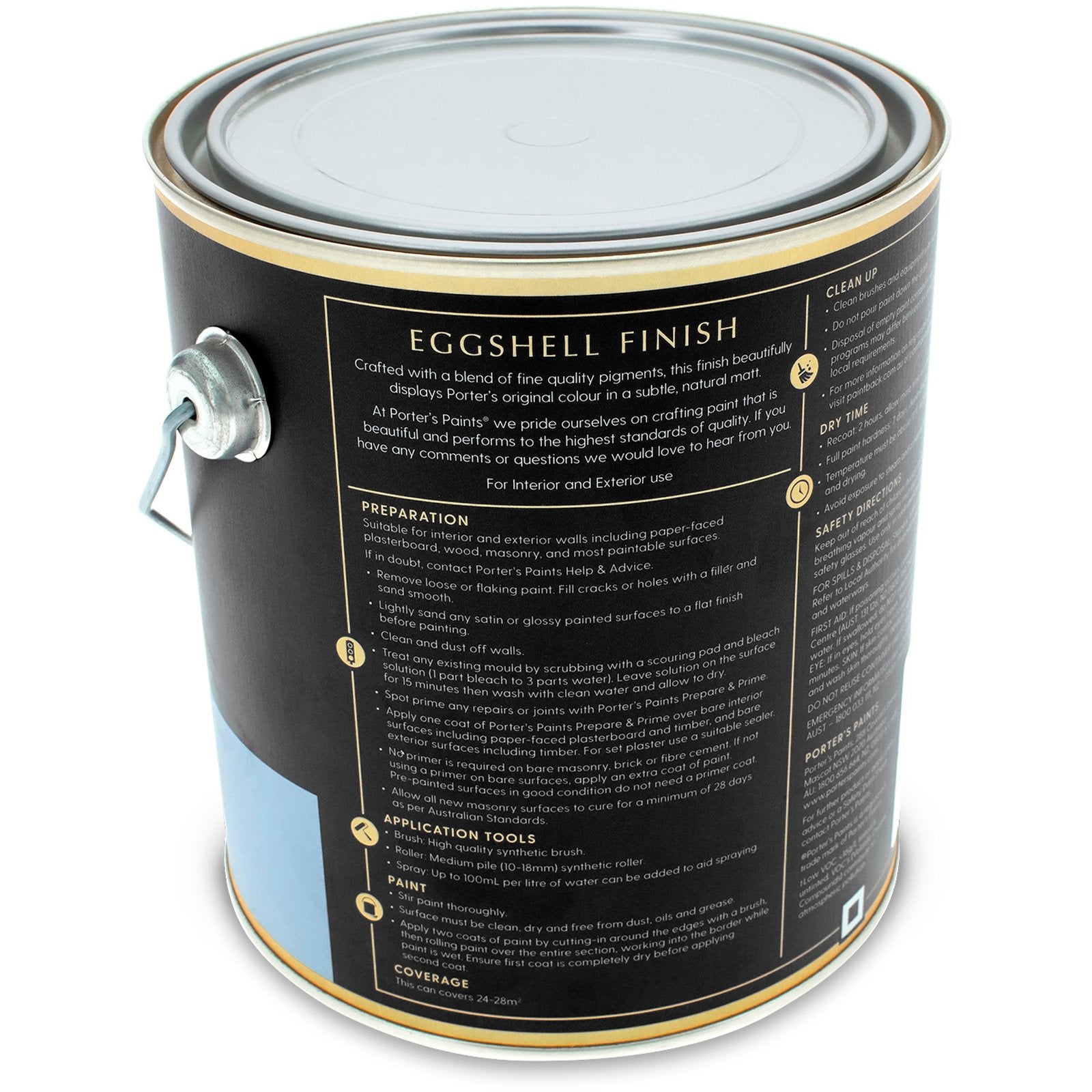 Porter's 2L Baby Doll Eggshell Washable Interior & Exterior Paint