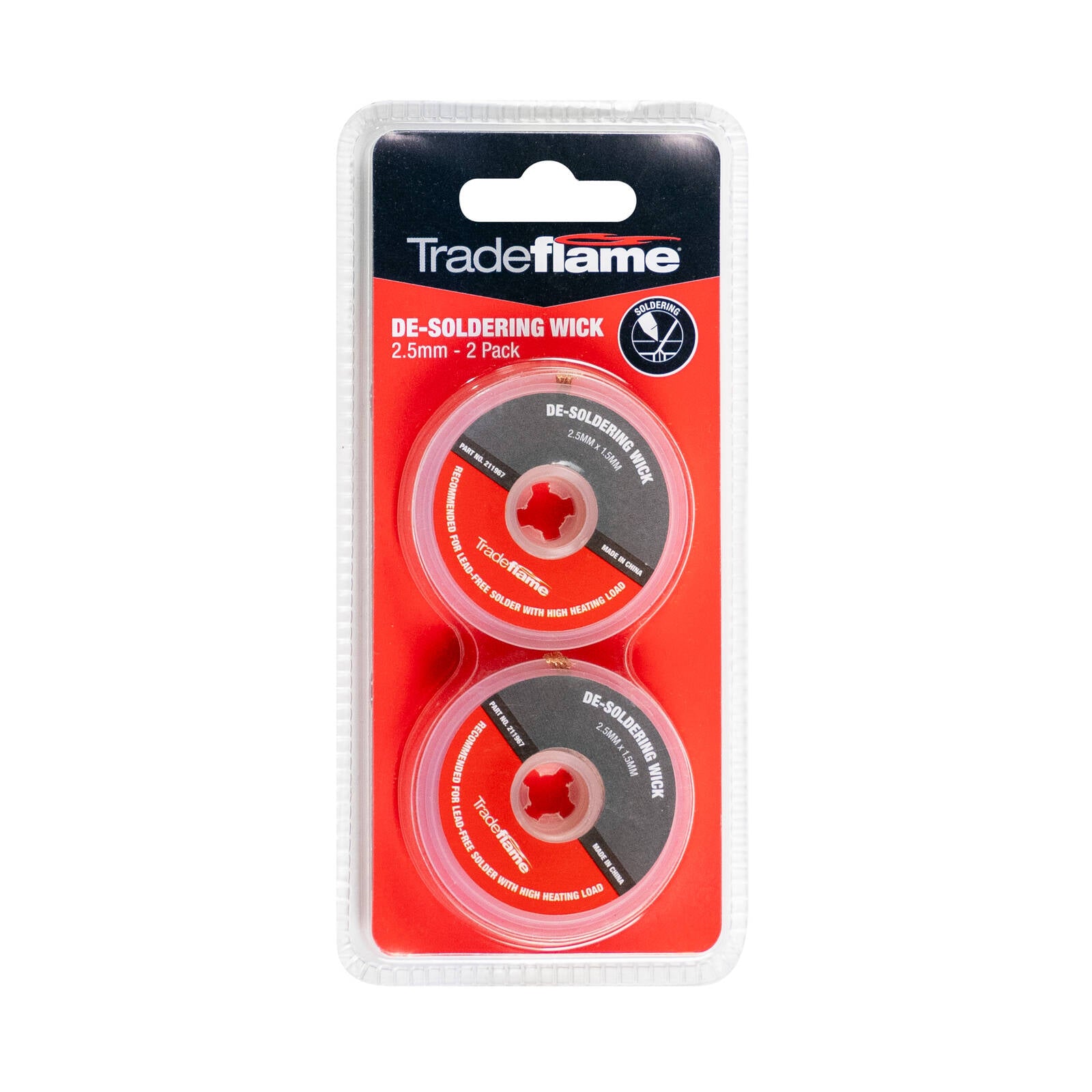 Tradeflame 2.5mm x 1.5mm Copper De-Soldering Wick