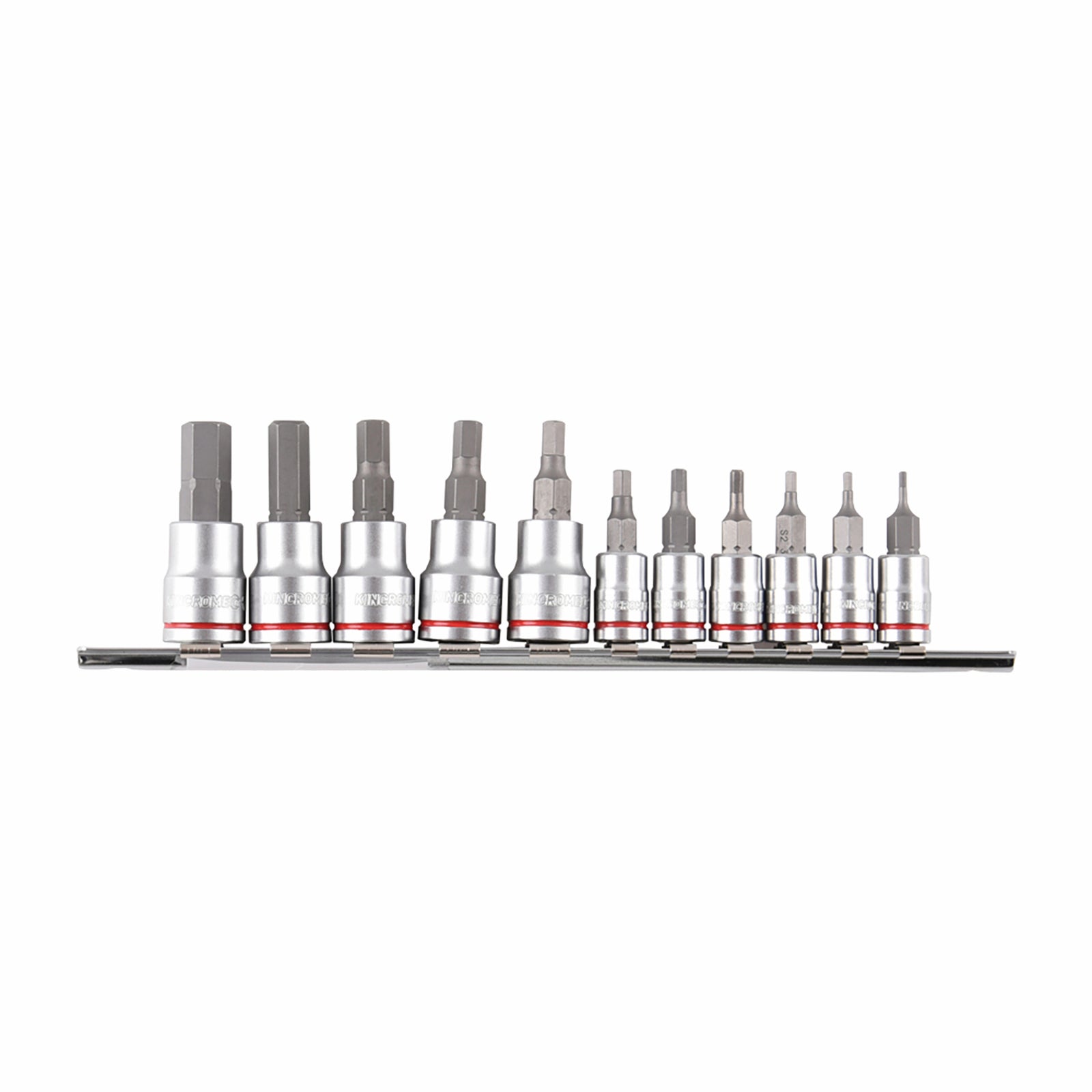 Kincrome 11 Piece 1/4" & 3/8" Drive Imperial Hex Socket Set Chrome Vanadium