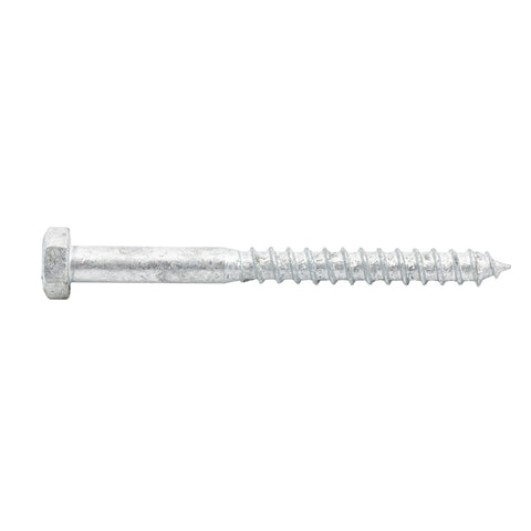 Zenith M8 x 90mm Hot Dipped Galvanised Hex Head Coach Screw - 4.6 Grade Steel