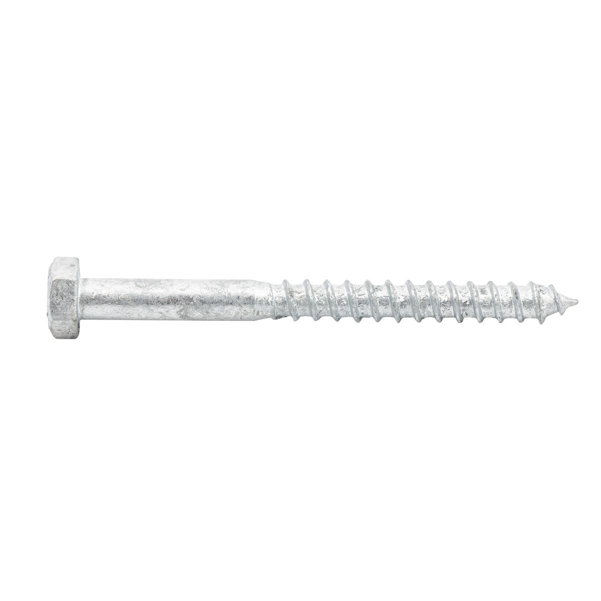 Zenith M8 x 90mm Hot Dipped Galvanised Hex Head Coach Screw Each - SuperSaverAU - view 1