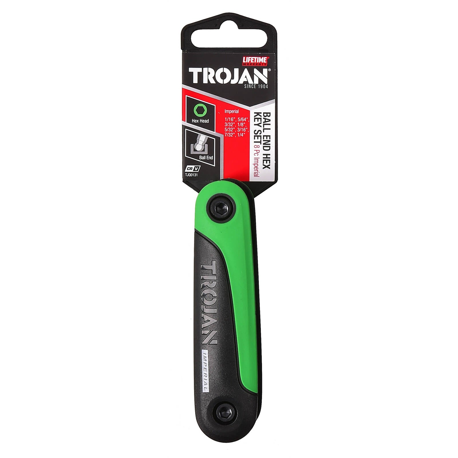 Trojan 8 Piece Imperial Hex Key Set, CRV