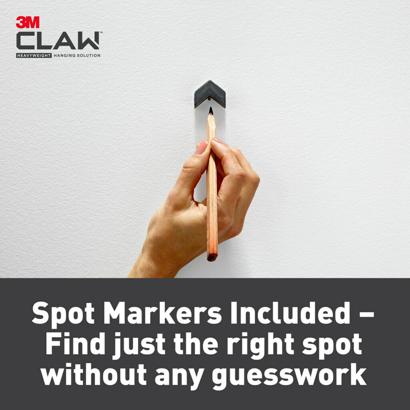 3M CLAW Drywall Picture Hangers - Tool-Free, 10 Pack with Spot Markers
