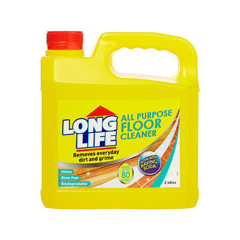 Long Life General Purpose Floor Cleaner 2L Concentrate - Phosphate-Free Multi-Surface