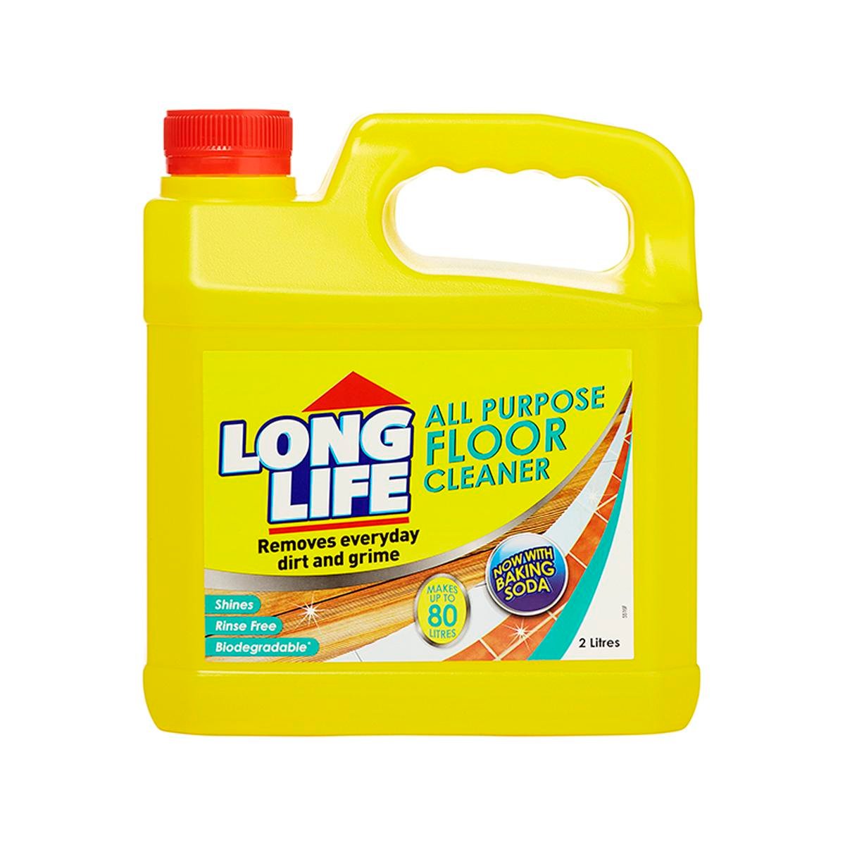 Long Life General Purpose Floor Cleaner 2L Concentrate - Phosphate-Free Multi-Surface