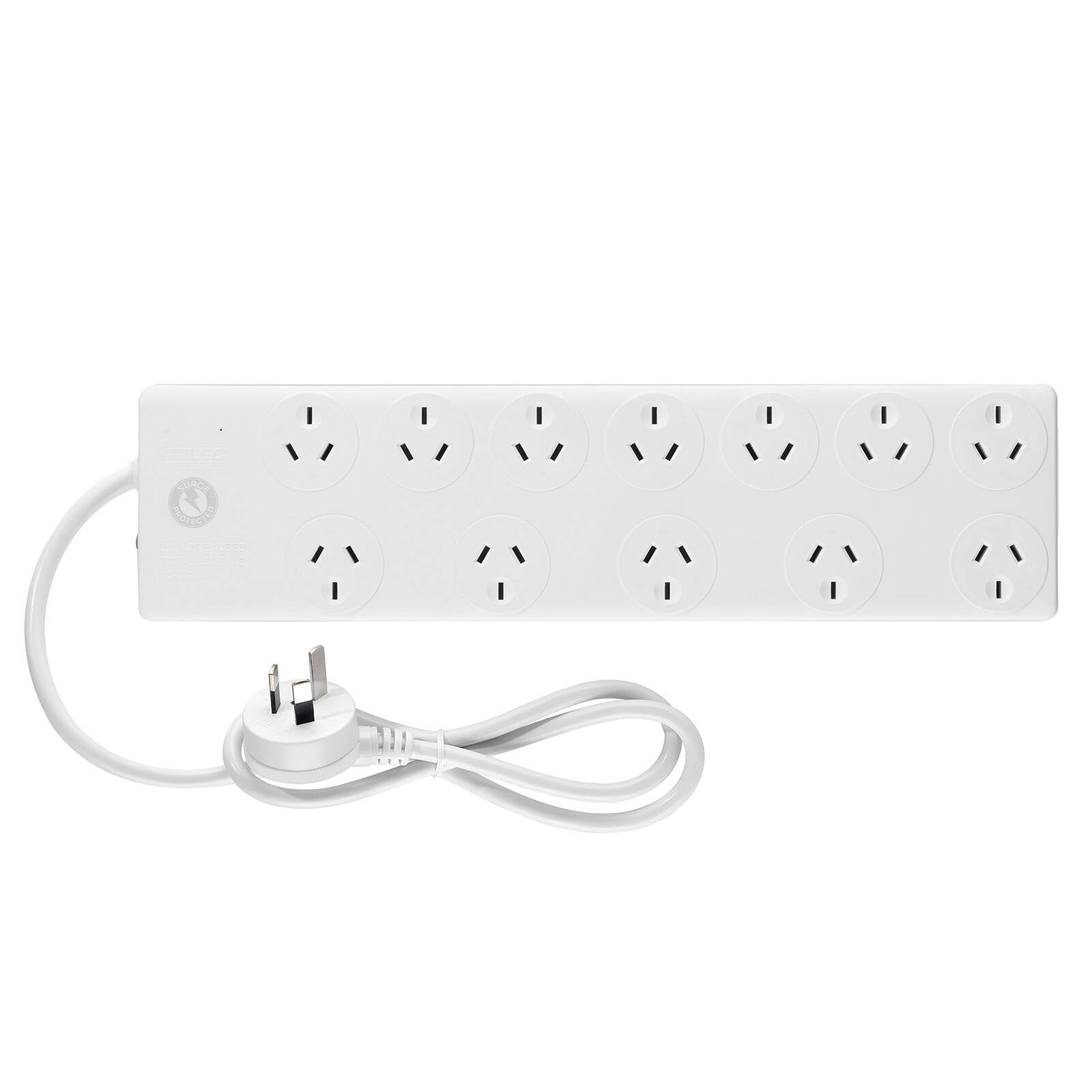 Arlec 12 Outlet Power Board with Surge Protection 2400W PB12PP