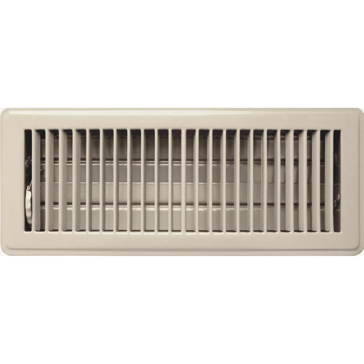 Accord Grey Metal Louvered Floor Vent 10 x 30cm Steel Adjustable Damper - SuperSaverAU - view 1