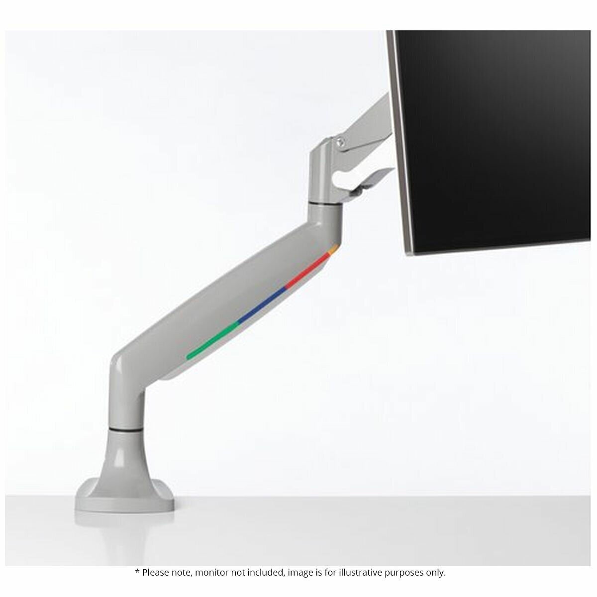 Kensington SmartFit one-touch height adjustable single monitor arm - grey, gas spring - 4422189