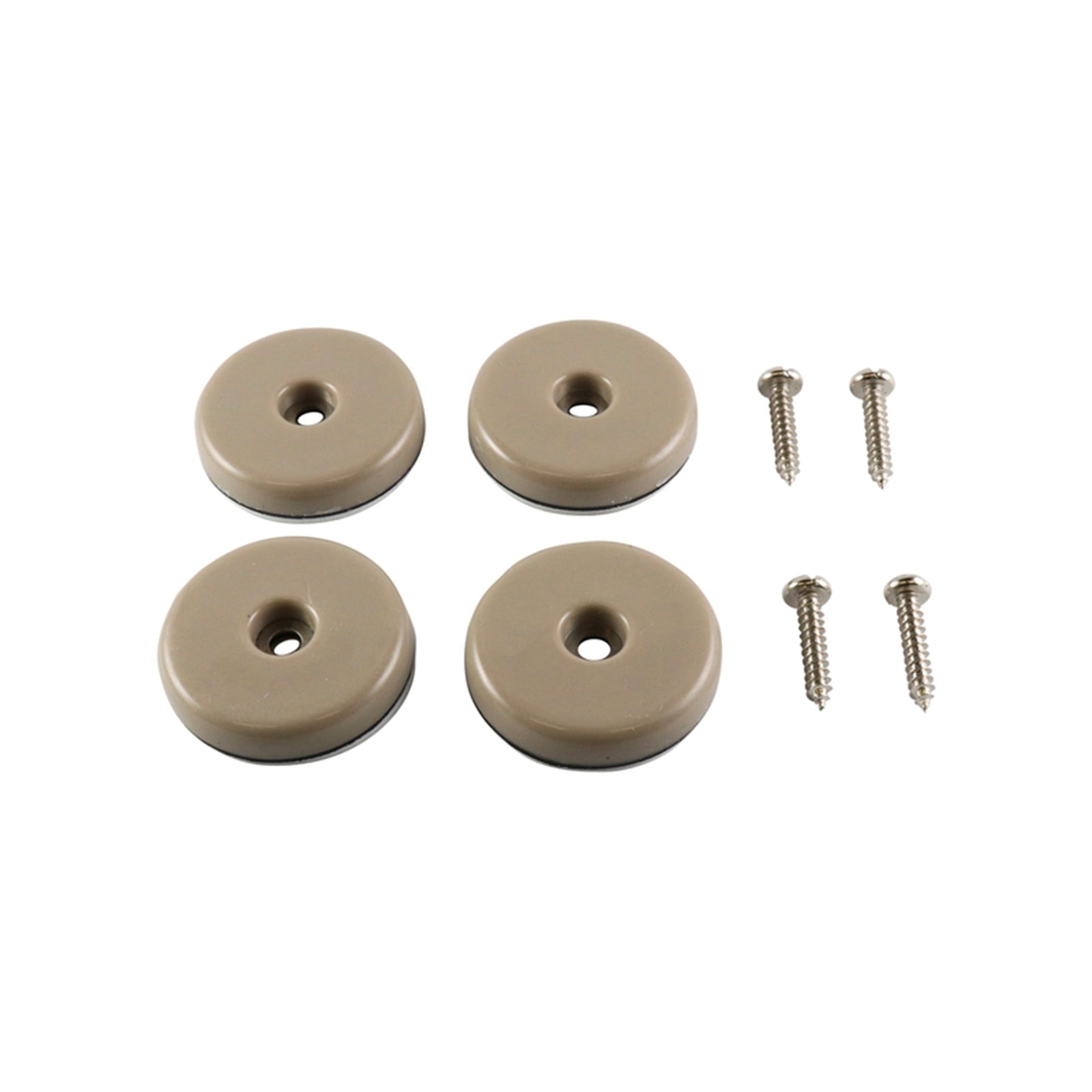 Surface Gard 38mm Round Slide Glide With Screws, Grey, 4 Pack