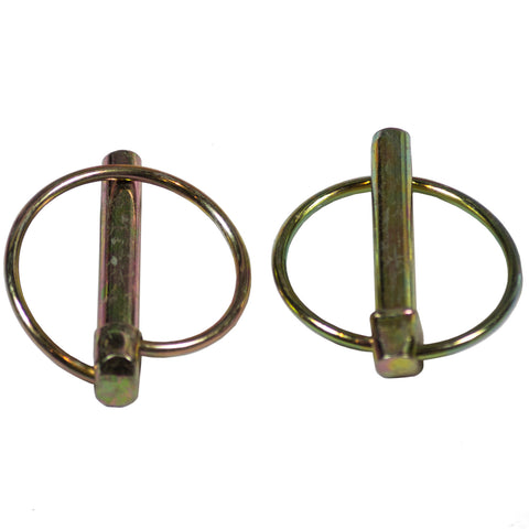 Goliath 8mm Brass Coated Steel Lynch Pin, Pair