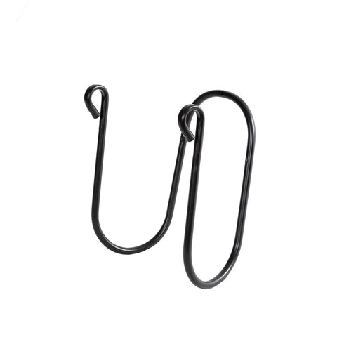 Rapid Products Black Powder Coated Steel Giardino Hose Hook Wall Mount