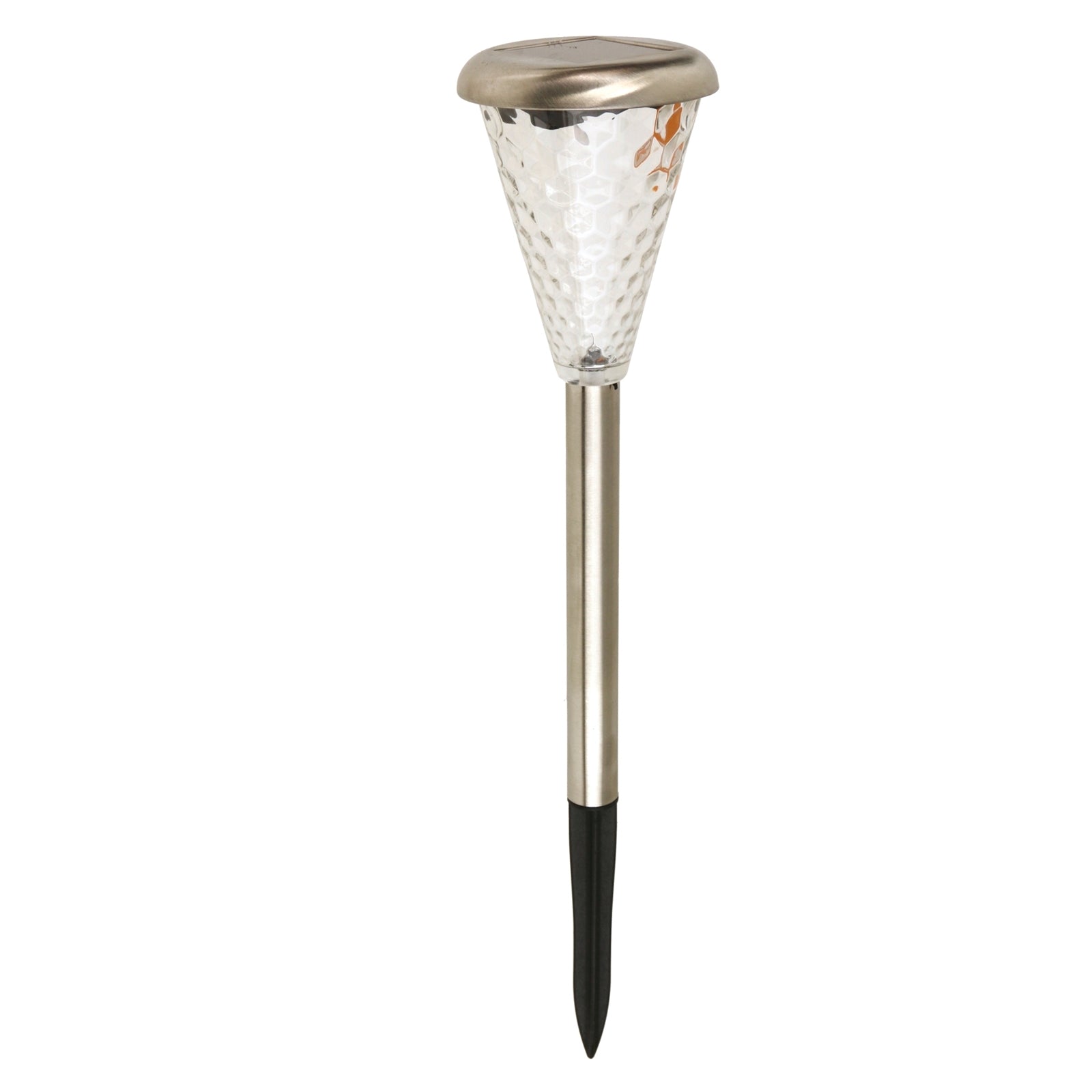 Lytworx 24904 Colour Changing LED Solar Stake Light - Stainless Steel & Glass Lens - Outdoor