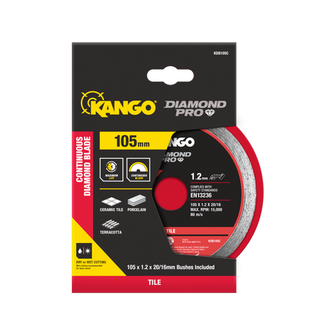 Kango 105mm Continuous Rim Diamond Saw Blade KDB105C