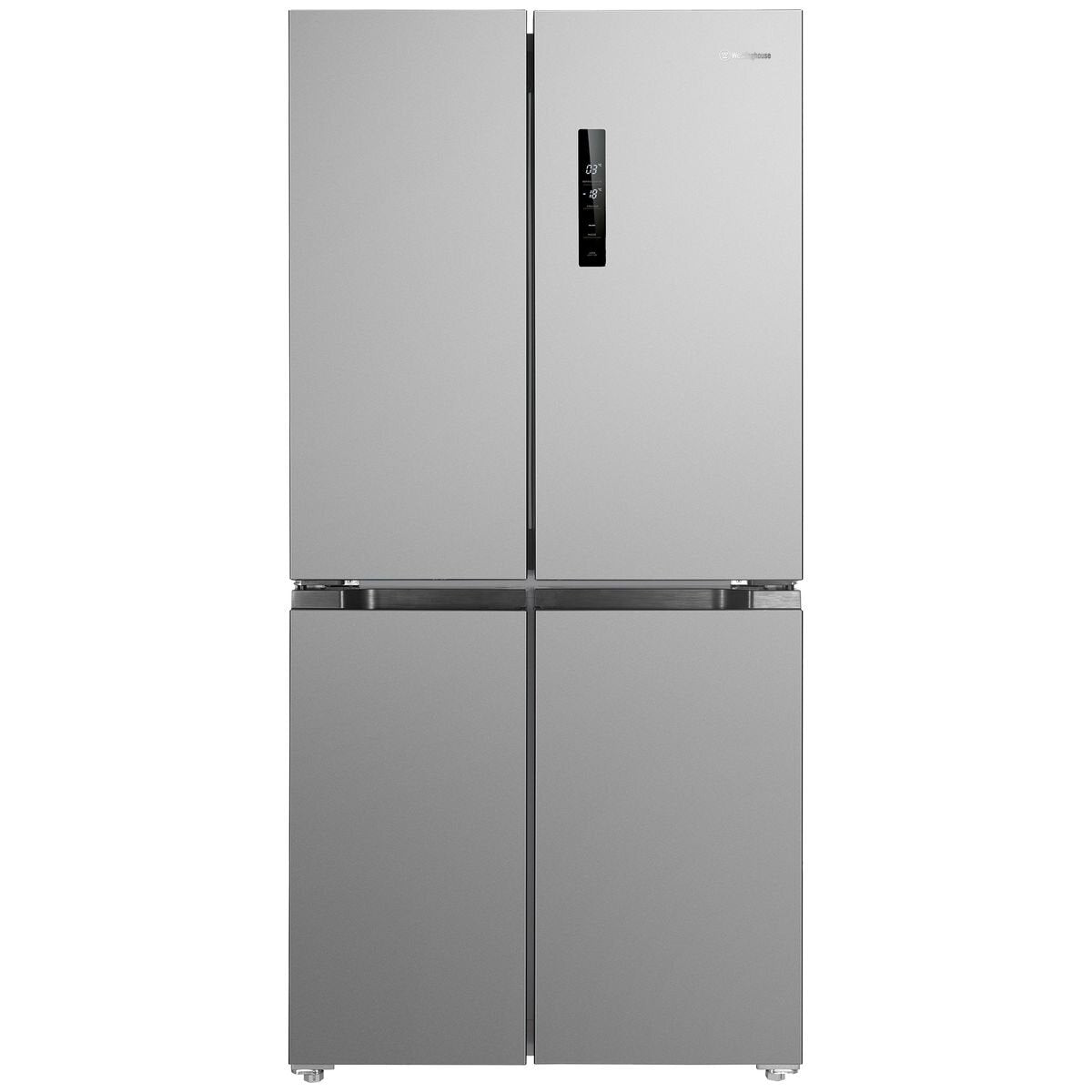 Westinghouse 496L French Door Refrigerator - Silver, Inverter Compressor, 4 Star Energy Rating - WQE4900AA