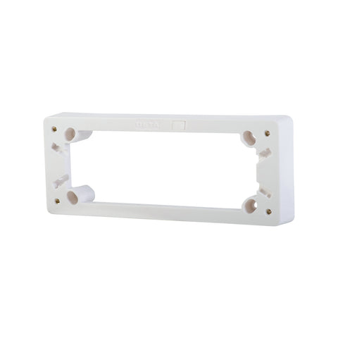 Deta ETA 4 Outlet Mounting Block 26mm White Polycarbonate for Powerpoints & Switches