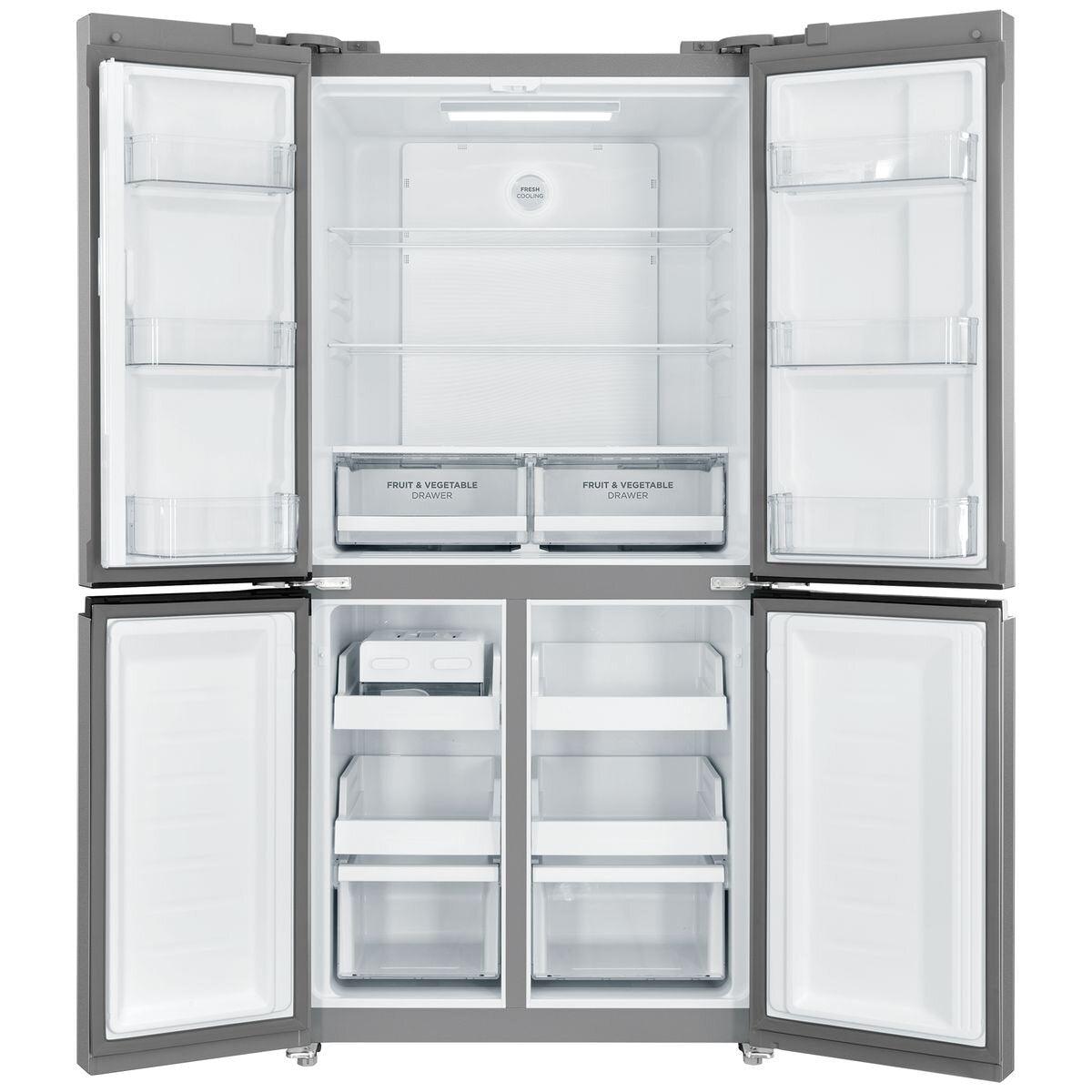 Westinghouse 496L French Door Refrigerator - Silver, Inverter Compressor, 4 Star Energy Rating - WQE4900AA