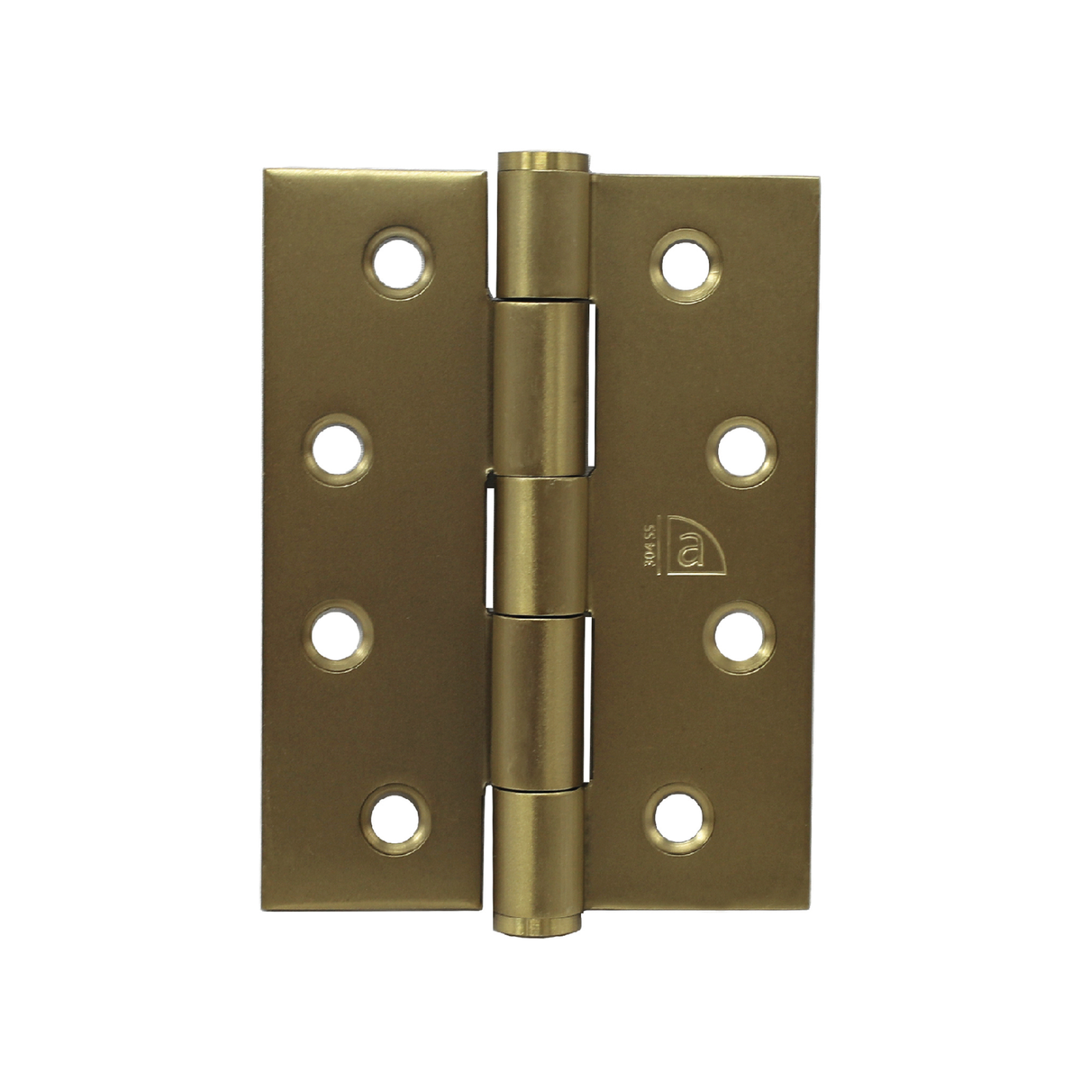 Austyle 100 x 75 x 2.5mm Satin Brass Fixed Pin Hinge