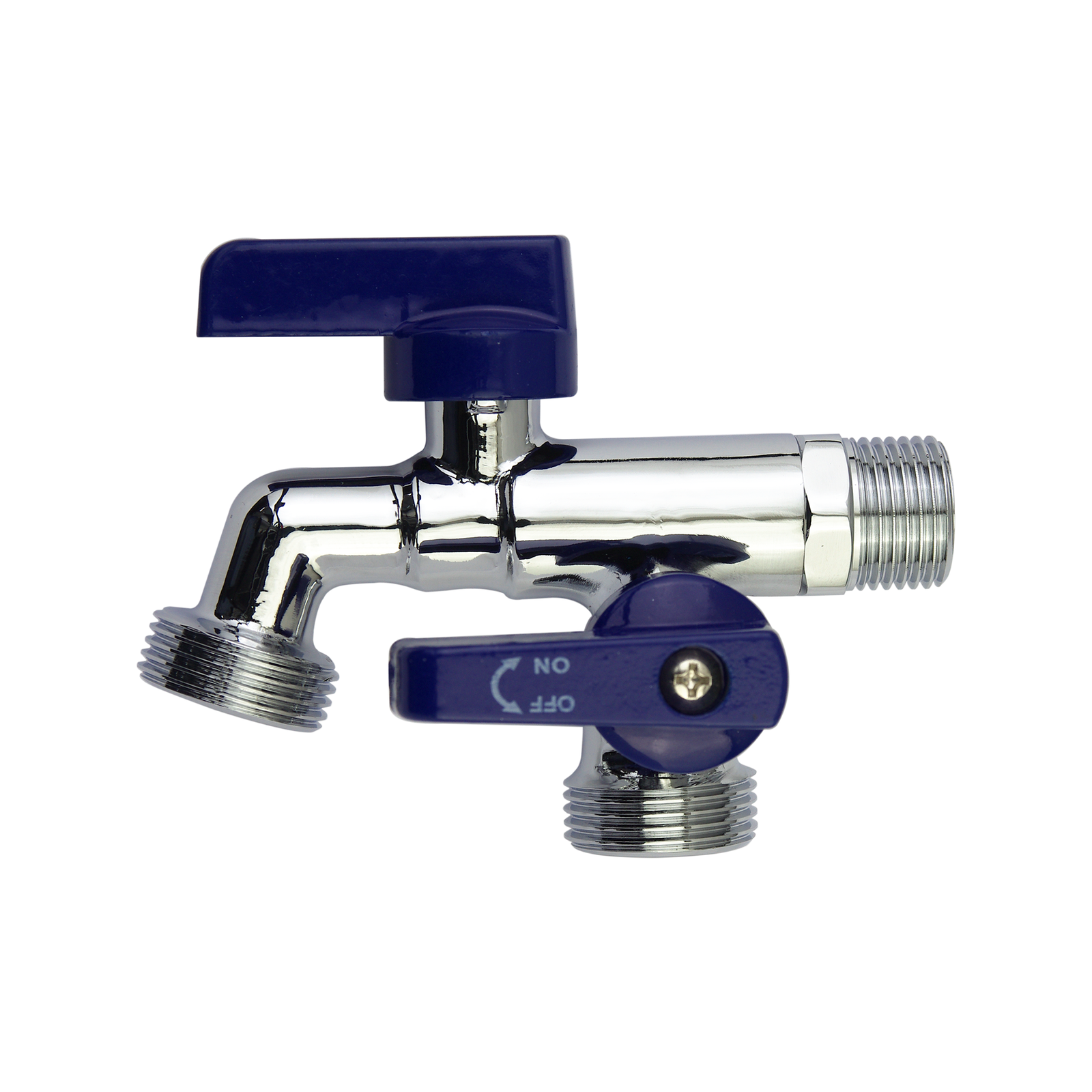 Brasshards 15mm Chrome Lead Free Dual MI Hose Tap