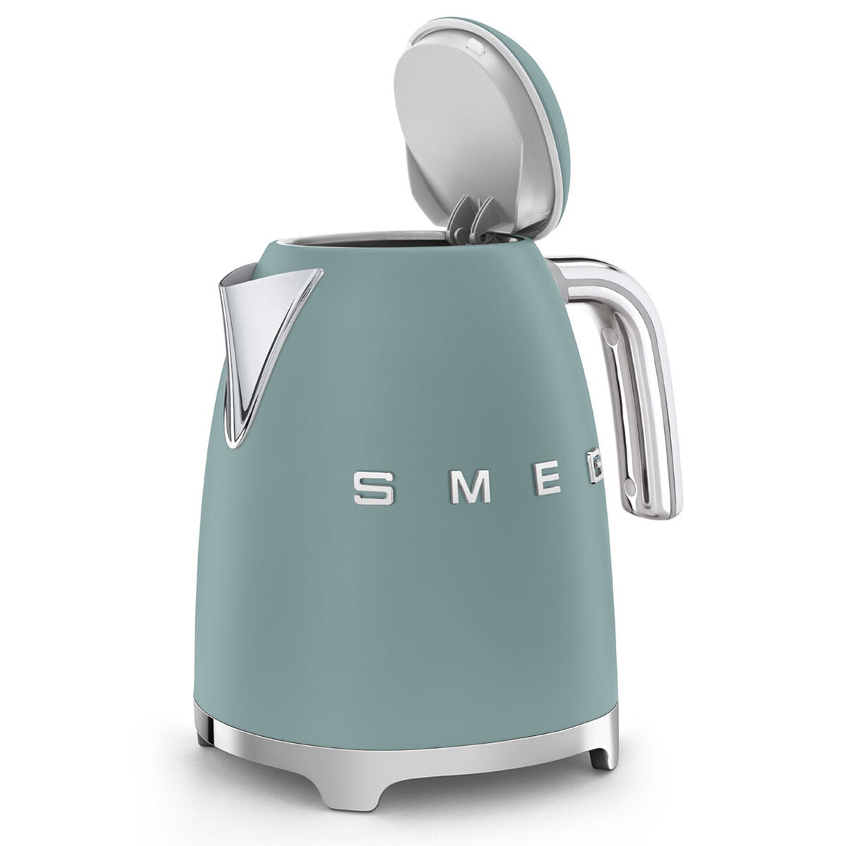 Smeg 50s Retro Style Kettle 1.7L - Emerald Green, 2400W, Soft Opening Lid, 360 Degree Base - KLF03EGMAU