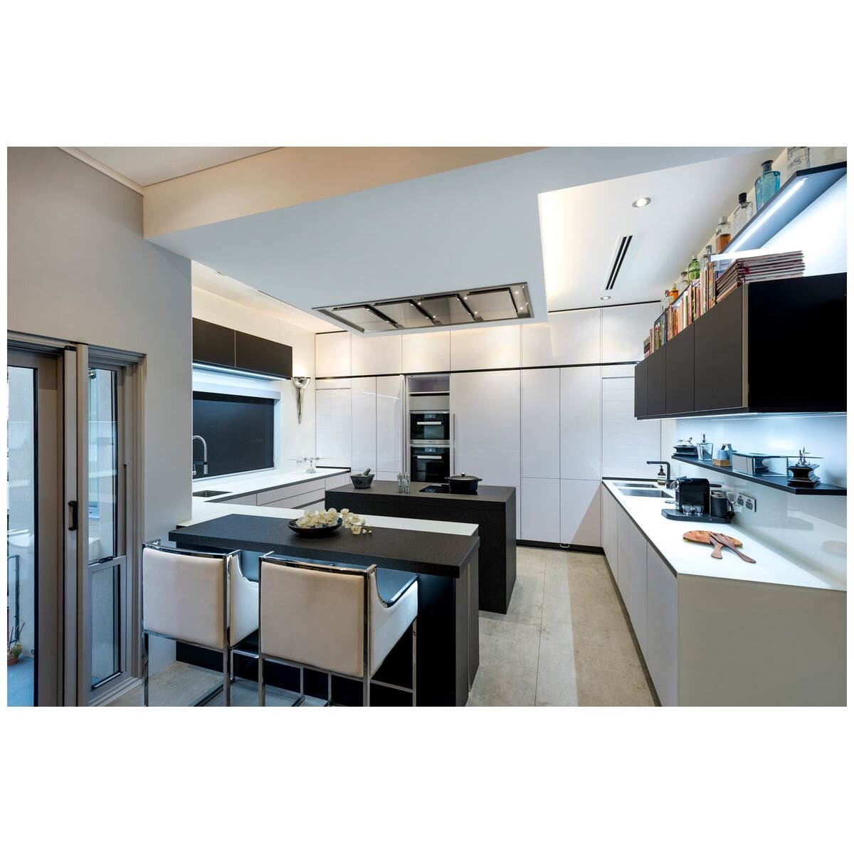 Schweigen Silent Ceiling Cassette Rangehood - 3200m³/h, Remote Control, Stainless Steel - CC-INARTSEPAK