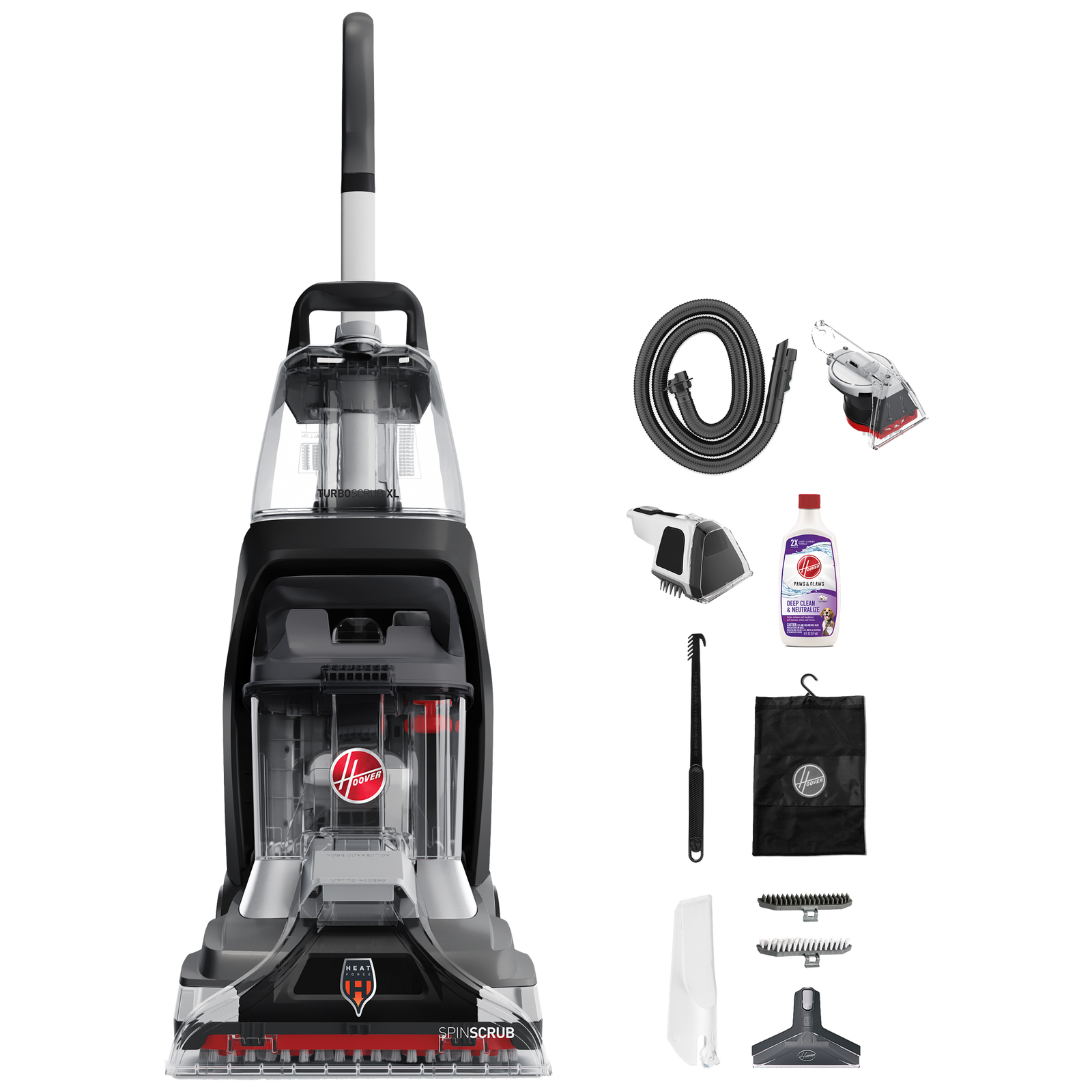 Hoover Power Scrub XL Carpet Washer - 3L Recovery Tank, SpinScrub Brushes