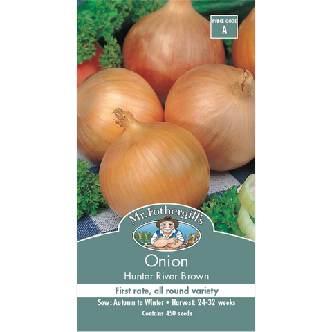 Mr Fothergill S Hunter River Brown Onion Seeds - Medium - Seed - Excellent Keeper - SuperSaverAU - view 1