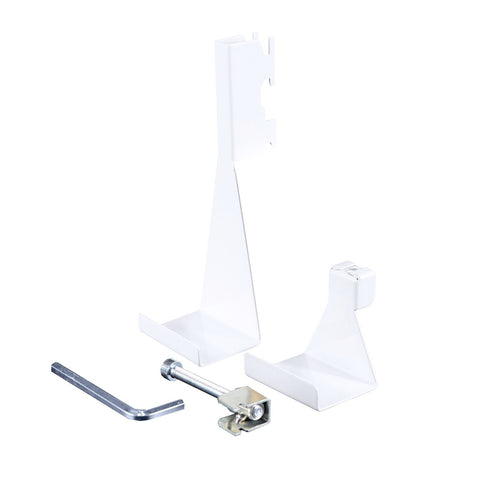 Flexi Storage Home Solutions Over Door Hook White Steel Double Slot