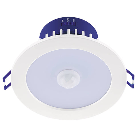 DETA 92mm MultiPower Tri-Colour Non-Dimmable PIR Sensor LED Downlight 240V DET750
