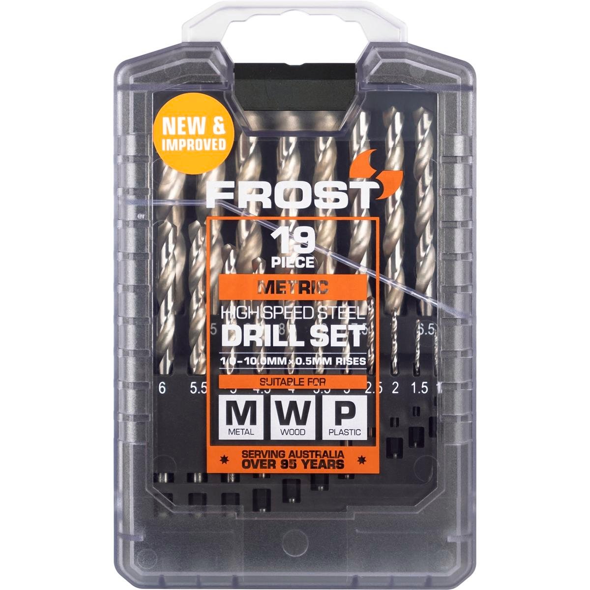 Frost 19 Piece HSS Metric Jobber Drill Set