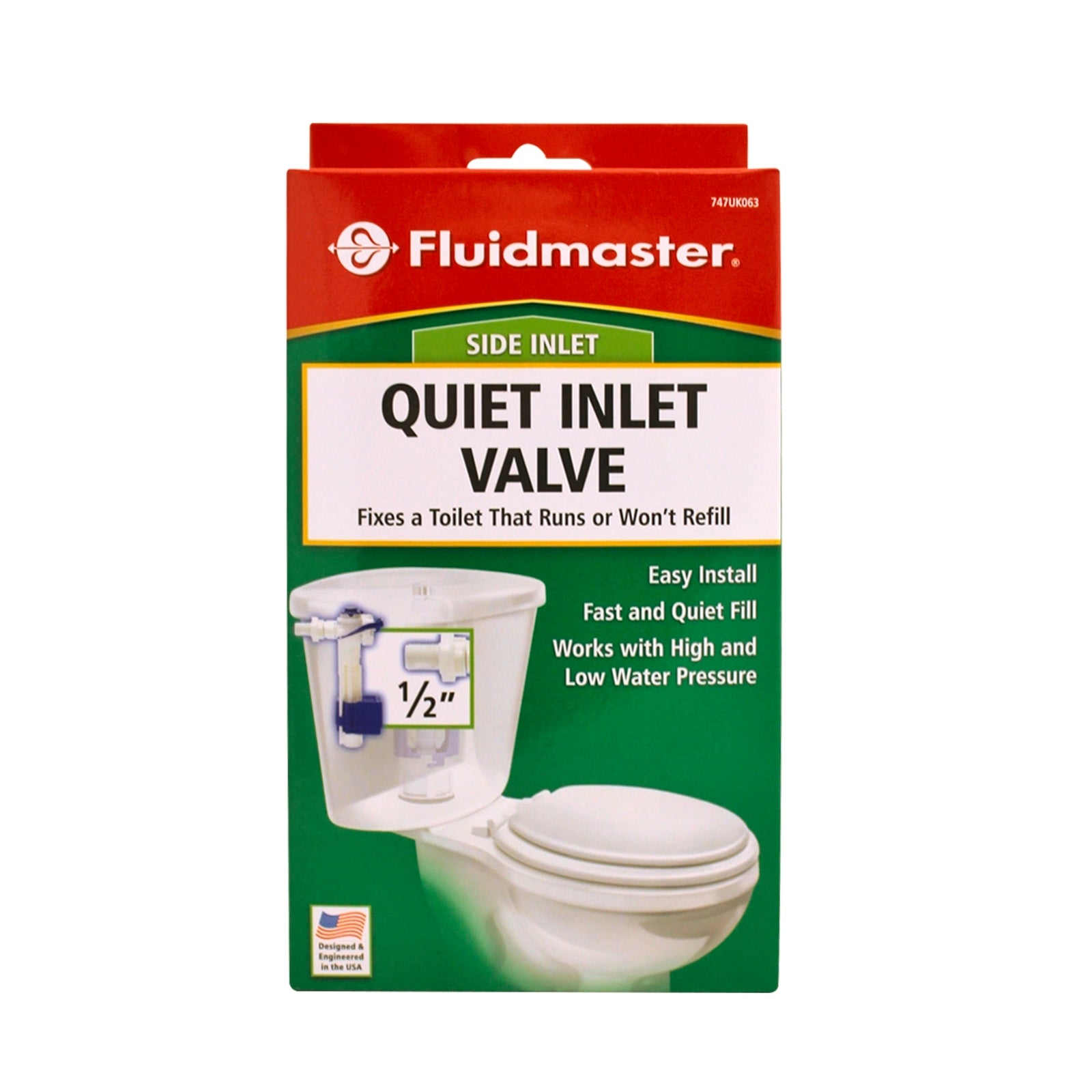 Fluidmaster 1/2" Quiet Fill Side Entry Inlet Valve