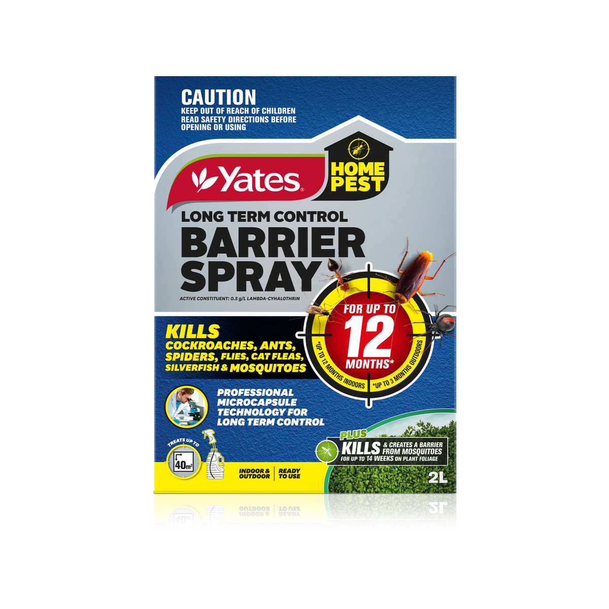 Yates 2L Home Pest Long Term Control Barrier Spray Indoor Outdoor