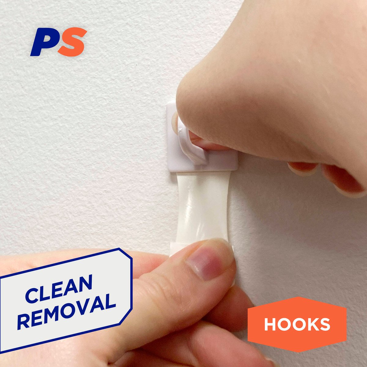 Permastik Mug Hooks - 10 Pack - Plastic - Removable Adhesive - SuperSaverAU - view 4