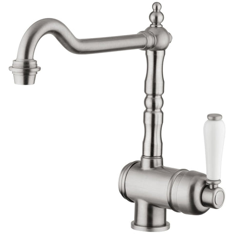Armando Vicario Provincial single lever kitchen mixer - brushed nickel, 360 degree swivel - 2050BN-LF